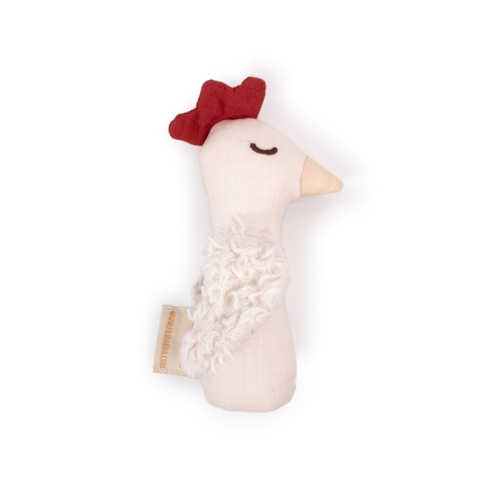 Filibabba Linen rattle - Chicken - (FI-02808) in the group TOYS, KIDS & BABY PRODUCTS / Baby toys / Activity toys at TP E-commerce Nordic AB (D03846)