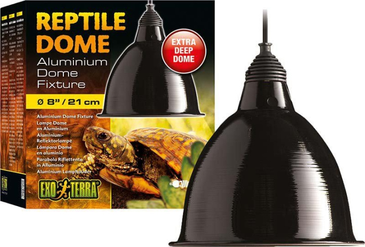 Exoterra Reptile Dome Large Ø21Cm Max 160W - (220.7078) in the group HOME, HOUSEHOLD & GARDEN / Pet Accessories / Accessories for terrariums at TP E-commerce Nordic AB (D03865)