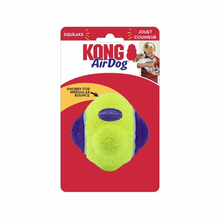 Kong Airdog Squeaker Knobby Ball M/L (634.6228) in the group HOME, HOUSEHOLD & GARDEN / Pet Accessories / Dog at TP E-commerce Nordic AB (D03867)