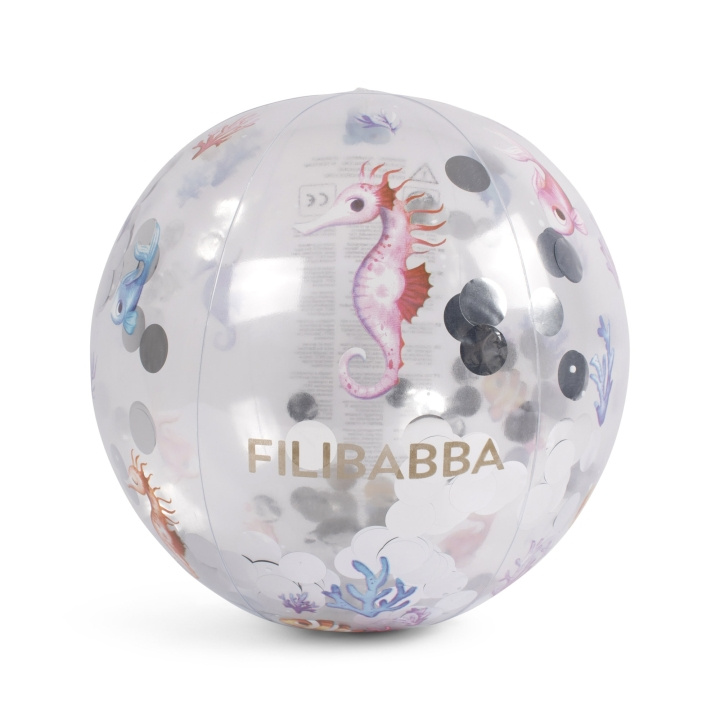 Filibabba Beach ball Alfie - Rainbow Reef Confetti - (FI-03003) in the group TOYS, KIDS & BABY PRODUCTS / Outdoor toys / Bath toys at TP E-commerce Nordic AB (D03877)