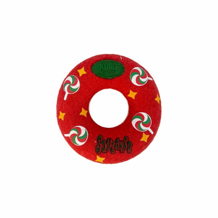 Kong Holiday Airdog squeaker Donut M in the group HOME, HOUSEHOLD & GARDEN / Pet Accessories / Dog at TP E-commerce Nordic AB (D03909)