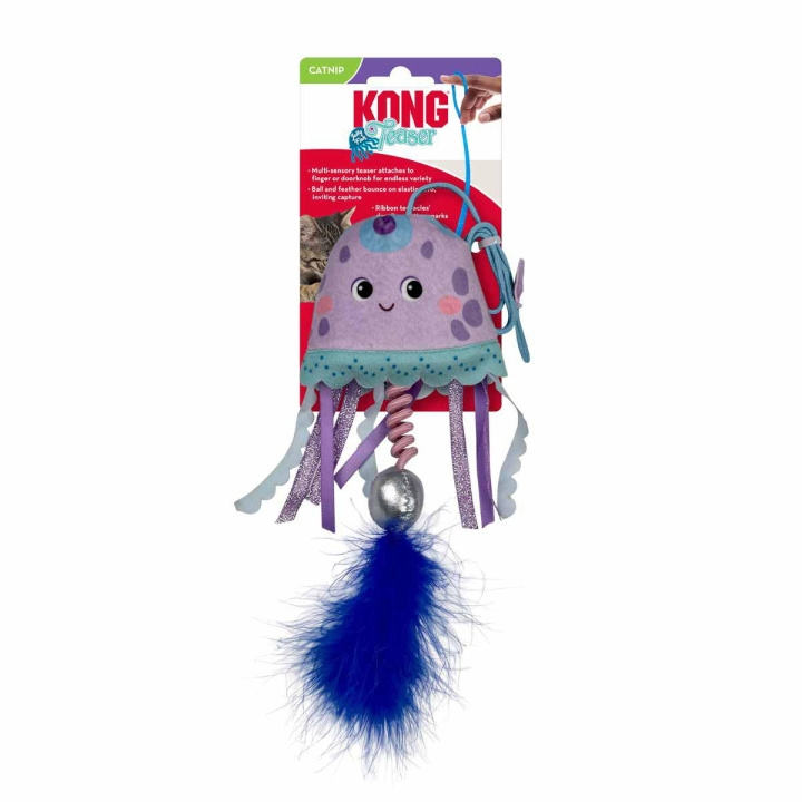 Kong Teaser Jellyfish Mix 81X10X3Cm in the group HOME, HOUSEHOLD & GARDEN / Pet Accessories / Cat at TP E-commerce Nordic AB (D03934)