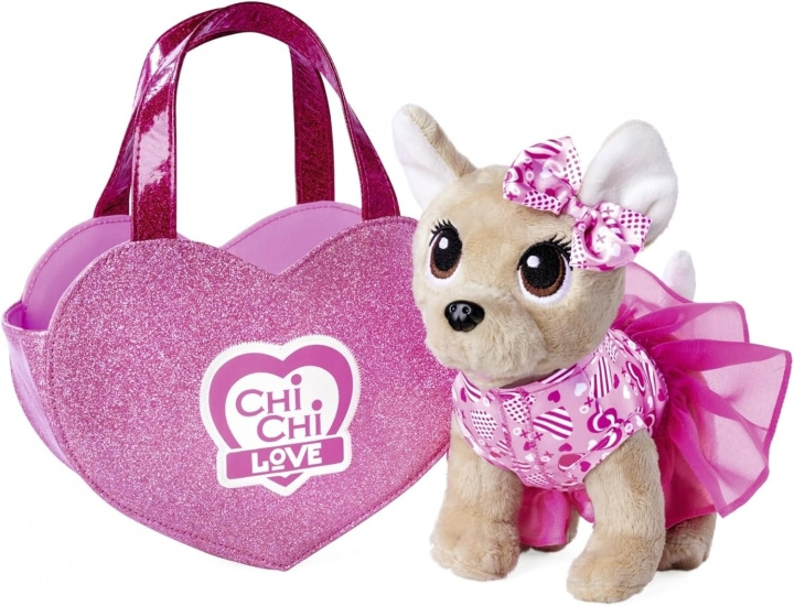 Chi Chi Love Chichi LOVE - Plush dog with heart-shaped bag (23 cm) (105890055) in the group TOYS, KIDS & BABY PRODUCTS / Baby toys / stuffed animals at TP E-commerce Nordic AB (D04003)