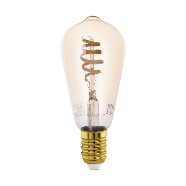 Eglo E27 ST64 spiral, amber - TW - Zigbee, Bluetooth in the group HOME ELECTRONICS / Lighting / LED lamps at TP E-commerce Nordic AB (D04007)