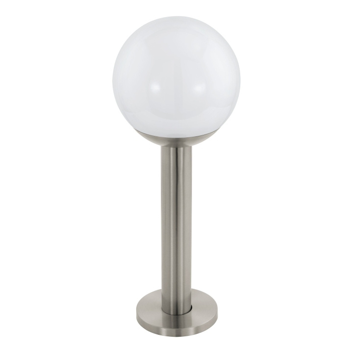 Eglo Nisia-Z outdoor floor lamp stainless steel and white H52.5 - RGB + TW - Zigbee, Bluetooth in the group HOME, HOUSEHOLD & GARDEN / Electricity & Lighting / Outdoor lighting at TP E-commerce Nordic AB (D04036)