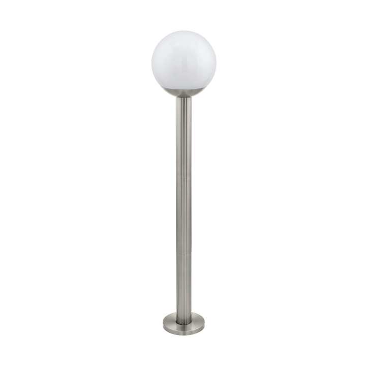 Eglo Nisia-Z outdoor floor lamp stainless steel and white H98 - RGB + TW - Zigbee, Bluetooth in the group HOME, HOUSEHOLD & GARDEN / Electricity & Lighting / Outdoor lighting at TP E-commerce Nordic AB (D04037)