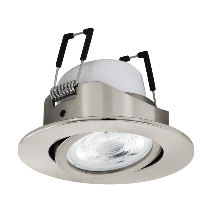 Eglo Saliceto-Z recessed light brushed steel Ø8.8 - RGB + TW - Zigbee, Bluetooth in the group HOME ELECTRONICS / Lighting / Ceiling lights at TP E-commerce Nordic AB (D04057)