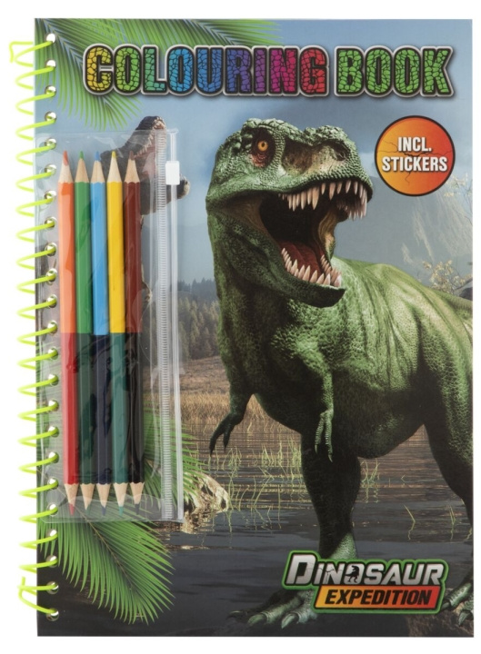 Dinosaur Expedition Dino Colouring book (130003) in the group TOYS, KIDS & BABY PRODUCTS / Toys / Crafts at TP E-commerce Nordic AB (D04090)