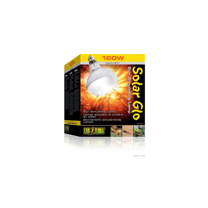 Exoterra Solar Glo 160W Uva/Uvb Heat & Sunlight E27 - (220.1822) in the group HOME, HOUSEHOLD & GARDEN / Pet Accessories / Accessories for terrariums at TP E-commerce Nordic AB (D04091)