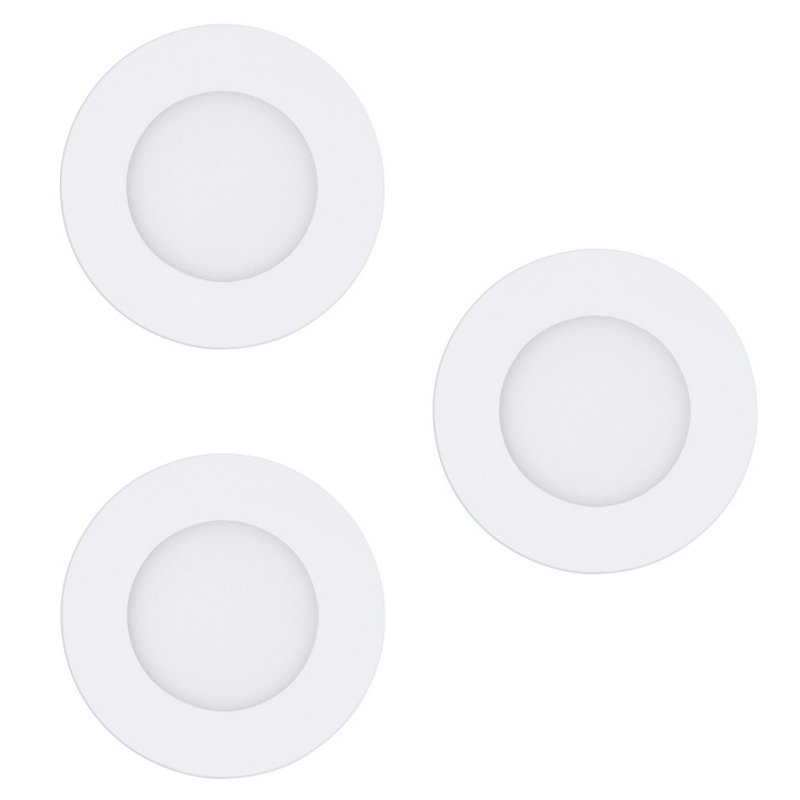 Eglo Set of 3x Fueva-Z Recessed Lights, White Ø8.5 - TW - Zigbee, Bluetooth in the group HOME, HOUSEHOLD & GARDEN / Smart home / Smart Lights at TP E-commerce Nordic AB (D04122)