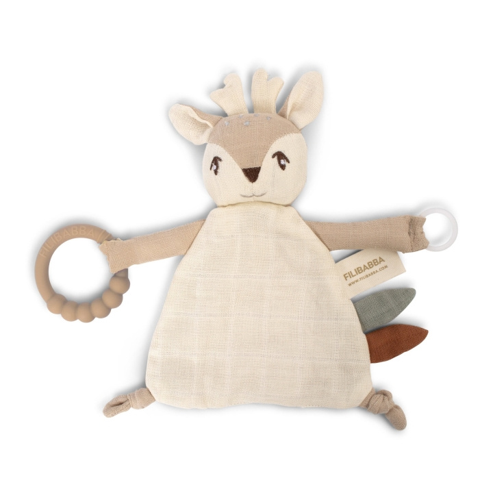 Filibabba Comfort blanket with teether - Fawn - (FI-03357) in the group TOYS, KIDS & BABY PRODUCTS / Children\'s textiles / Security blankets at TP E-commerce Nordic AB (D04142)