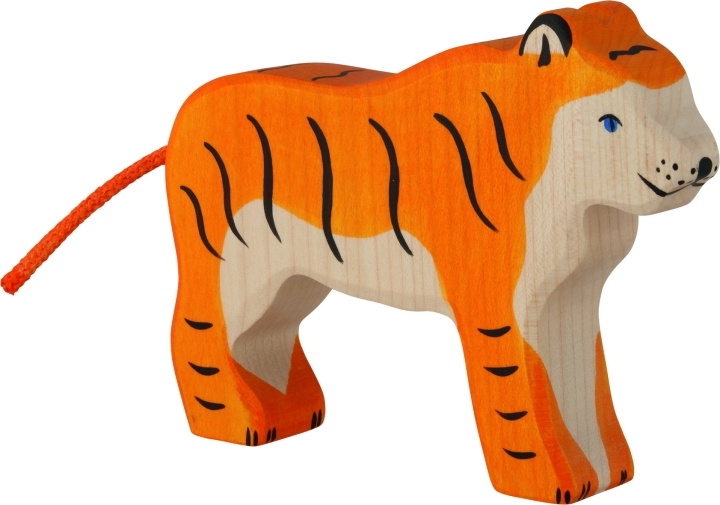 Goki Tiger, standing - (80136) in the group TOYS, KIDS & BABY PRODUCTS / Baby toys / Activity toys at TP E-commerce Nordic AB (D04160)