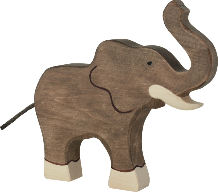 Goki Elephant, trunk raised - (80148) in the group TOYS, KIDS & BABY PRODUCTS / Baby toys / Activity toys at TP E-commerce Nordic AB (D04163)