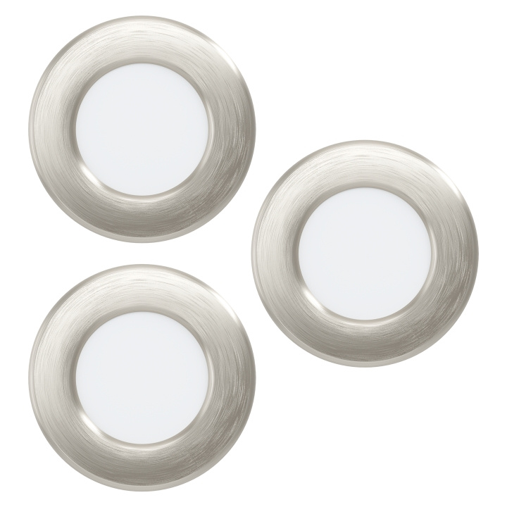 Eglo FUEVA 5 RECESSED SET - 86mm - satineret nikkel in the group HOME ELECTRONICS / Lighting / Ceiling lights at TP E-commerce Nordic AB (D04209)