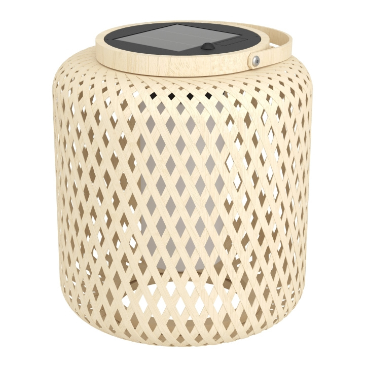 Eglo Marliano Solar Lantern - Brown/White in the group HOME, HOUSEHOLD & GARDEN / Electricity & Lighting / Outdoor lighting / Solar lamp at TP E-commerce Nordic AB (D04218)