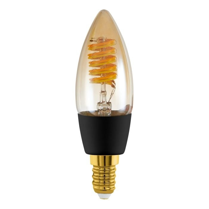 Eglo E14 C35 spiral, amber - TW - Zigbee, Bluetooth in the group HOME ELECTRONICS / Lighting / LED lamps at TP E-commerce Nordic AB (D04234)