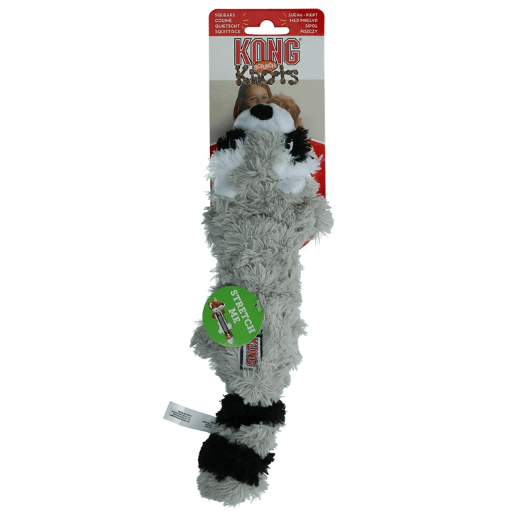 Kong Kong Scrunch Knots Raccoon S/M - (KONGNKS32E) in the group HOME, HOUSEHOLD & GARDEN / Pet Accessories / Dog at TP E-commerce Nordic AB (D04262)