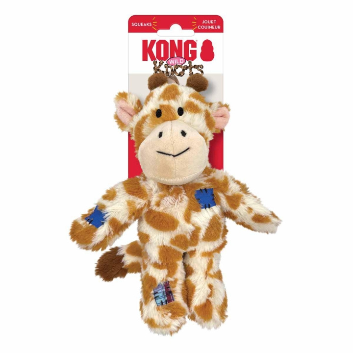 Kong Wild Knots Giraffe Squeak Toy S/M (634.7370) in the group HOME, HOUSEHOLD & GARDEN / Pet Accessories / Dog at TP E-commerce Nordic AB (D04269)