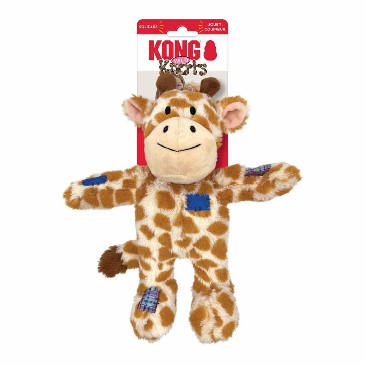 Kong Wild Knots Giraffe Squeak Toy M/L (634.7372) in the group HOME, HOUSEHOLD & GARDEN / Pet Accessories / Dog at TP E-commerce Nordic AB (D04270)