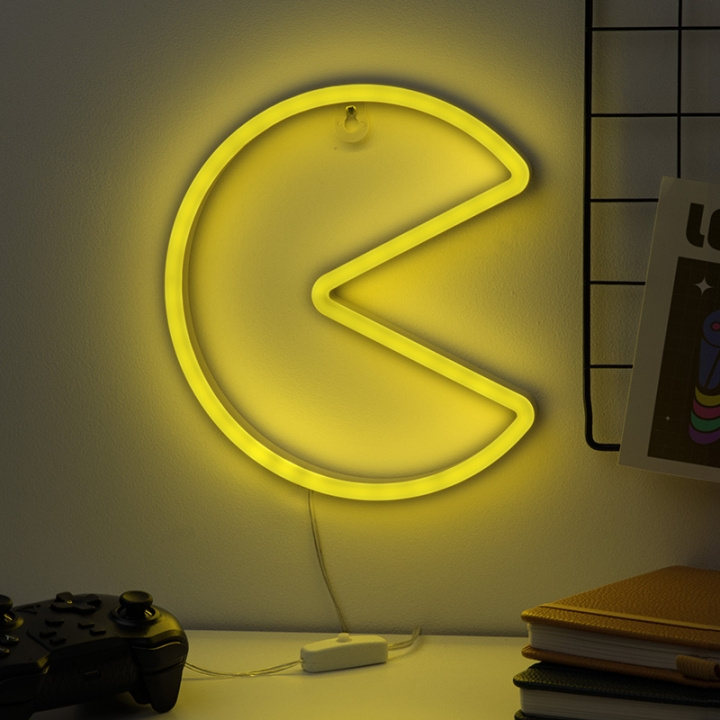 Paladone Pac Man Wall Mountable LED Neon Light in the group HOME, HOUSEHOLD & GARDEN / Smart home / Smart Lights at TP E-commerce Nordic AB (D04280)