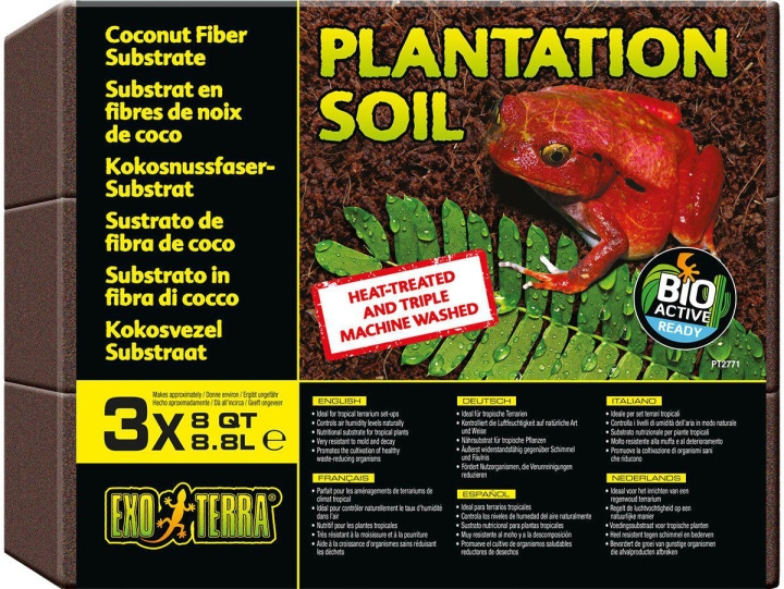 Exoterra Plantation Soil 3 X 8.8L Tropical Substrate - (222.5091) in the group HOME, HOUSEHOLD & GARDEN / Pet Accessories / Accessories for terrariums at TP E-commerce Nordic AB (D04306)