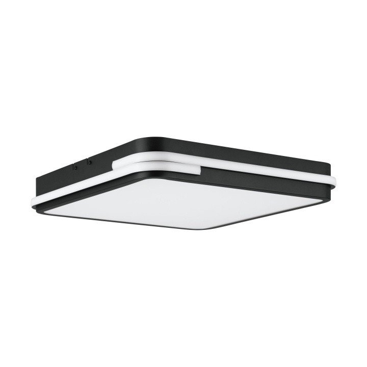 Eglo Genovese-Z loft lamp black 47x47 - RGB + TW - Zigbee, Bluetooth in the group HOME ELECTRONICS / Lighting / Ceiling lights at TP E-commerce Nordic AB (D04311)