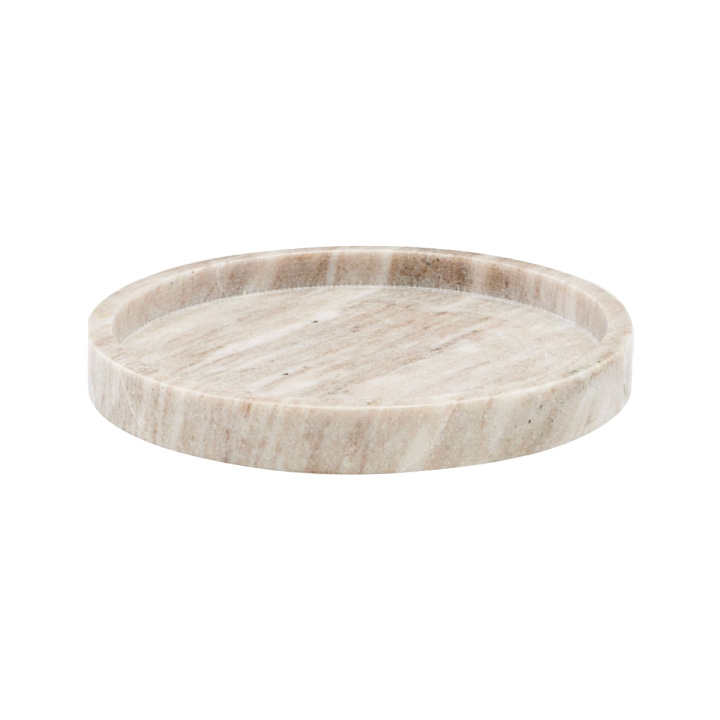 Meraki ​Meraki - Marble Tray Ø 25 cm - Beige (312530012) in the group HOME, HOUSEHOLD & GARDEN / Interior / Strorage at TP E-commerce Nordic AB (D04316)