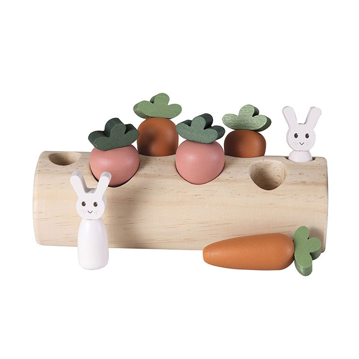 Egmont Toys Rabbit and Vegetables Log - (511120) in the group TOYS, KIDS & BABY PRODUCTS / Toys / Building toys / Toy blocks at TP E-commerce Nordic AB (D04351)