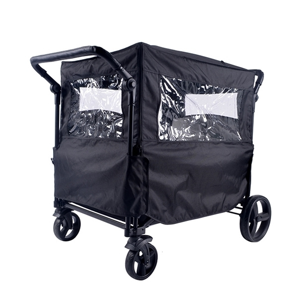 Babytrold Fun Trolley Rain Cover w. Windows - Black in the group TOYS, KIDS & BABY PRODUCTS / Strollers & Accessories at TP E-commerce Nordic AB (D04356)