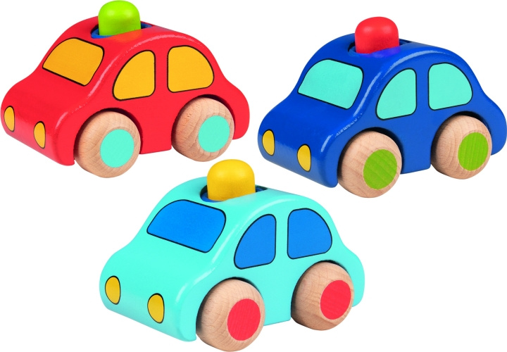 Goki Vehicles with horn (55011) in the group TOYS, KIDS & BABY PRODUCTS / Toys / Toy cars at TP E-commerce Nordic AB (D04376)