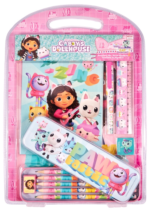 Gabby\'s Dollhouse Euromic - Gabby\'s Dollhouse - Writing Set With Metal Box (033706884) in the group TOYS, KIDS & BABY PRODUCTS / Toys / Crafts at TP E-commerce Nordic AB (D04391)