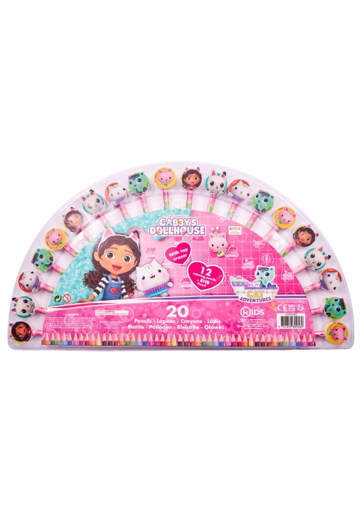 Gabby\'s Dollhouse Kids Licensing - Gabby\'s Dollhouse - 20 Pencil/Colour Pencil Set (033707053) in the group TOYS, KIDS & BABY PRODUCTS / Toys / Crafts at TP E-commerce Nordic AB (D04392)