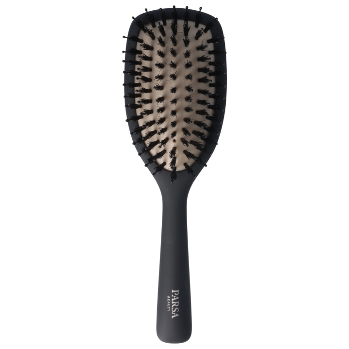 Parsa Keratin Care & Shine Paddle Brush - Black in the group BEAUTY & HEALTH / Hair & Styling / Hair brushes at TP E-commerce Nordic AB (D04400)