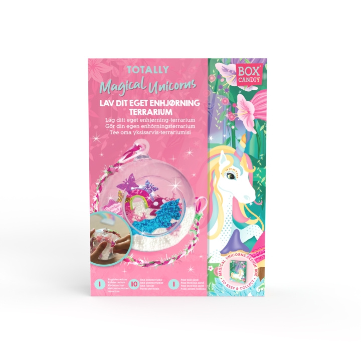 BOX CANDIY Terrarium Art: Totally Magical Unicorns (BC-1920) in the group TOYS, KIDS & BABY PRODUCTS / Toys / Crafts at TP E-commerce Nordic AB (D04407)