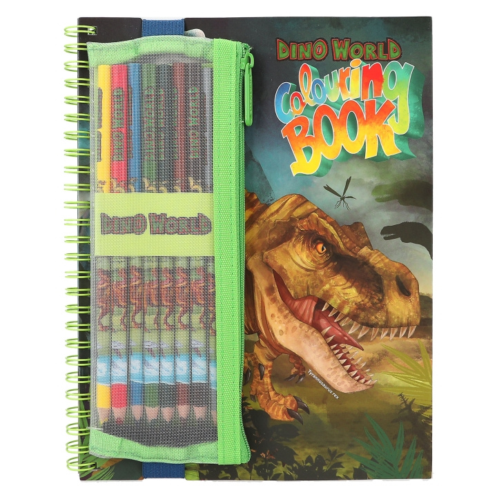 Dino World Colouring Book with Coloured Pencils - (412746) in the group TOYS, KIDS & BABY PRODUCTS / Toys / Crafts at TP E-commerce Nordic AB (D04479)