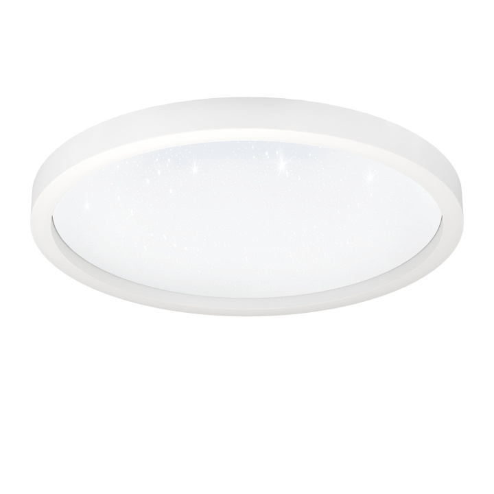 Eglo Montemorelos-Z loft lamp white w/crystal effect Ø57 - RGB + TW - Zigbee, Bluetooth in the group HOME ELECTRONICS / Lighting / Ceiling lights at TP E-commerce Nordic AB (D04510)