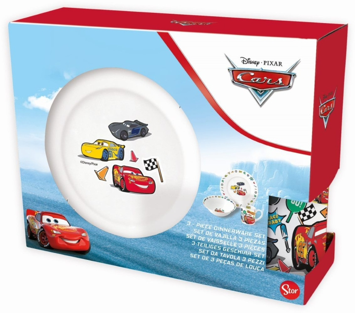 Disney Stor -3-Piece Gift Set - Cars (188508733-88075) in the group TOYS, KIDS & BABY PRODUCTS / Eat & Drink / Children\'s tableware at TP E-commerce Nordic AB (D04555)