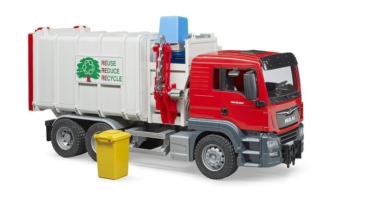 Bruder MAN TGS Side loading grabage truck (03761) in the group TOYS, KIDS & BABY PRODUCTS / Toys / Toy cars at TP E-commerce Nordic AB (D04658)