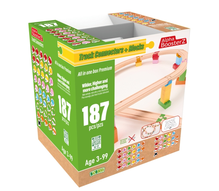 Alpha BoosterZ Track Connectors - All in one block box Premium - (210-20240415) in the group TOYS, KIDS & BABY PRODUCTS / Toys / Play set at TP E-commerce Nordic AB (D04782)