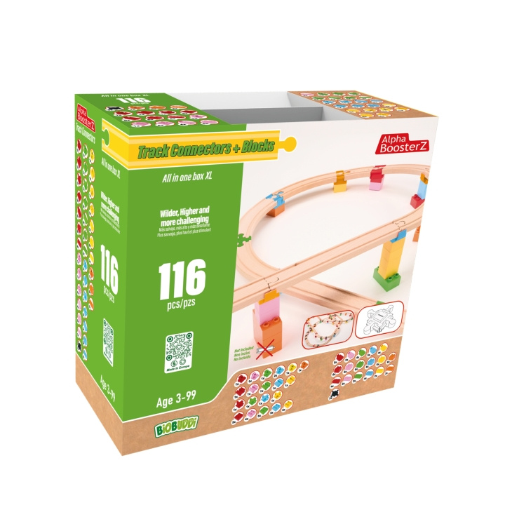 Alpha BoosterZ Track Connectors - All in one block box XL (210-20240414) in the group TOYS, KIDS & BABY PRODUCTS / Toys / Play set at TP E-commerce Nordic AB (D04783)