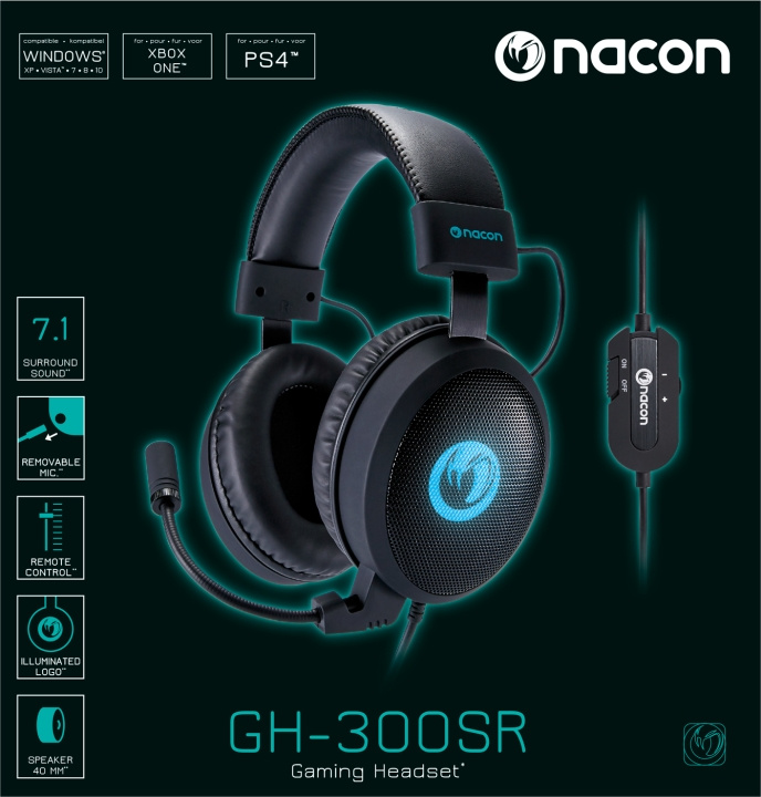 NACON Stereo GH 300SR in the group COMPUTERS & PERIPHERALS / GAMING / Headset at TP E-commerce Nordic AB (D04835)