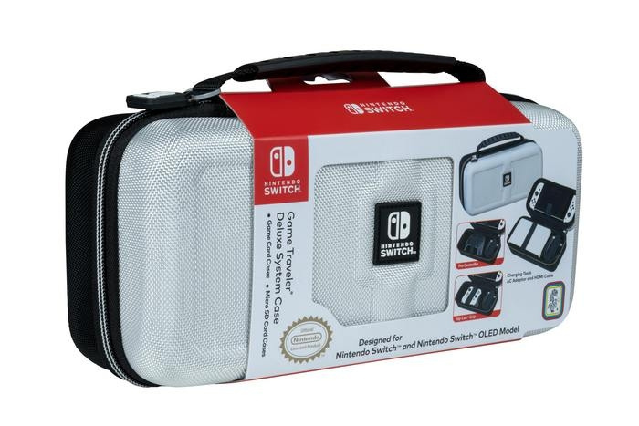 NACON Case Deluxe Travel Case White (Oled) /Nintendo Switch in the group HOME ELECTRONICS / Game consoles & Accessories / Nintendo Switch at TP E-commerce Nordic AB (D04853)