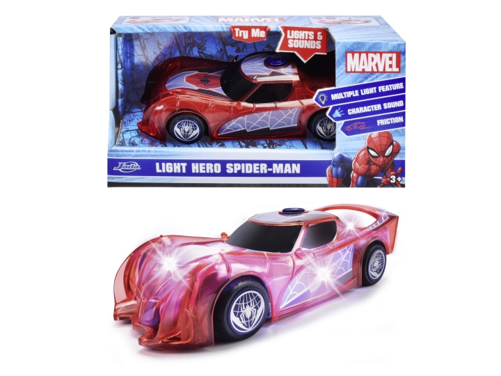 Dickie Toys Marvel Light Hero Spider-Man 1:32 (203222001) in the group TOYS, KIDS & BABY PRODUCTS / Toys / Toy cars at TP E-commerce Nordic AB (D04875)