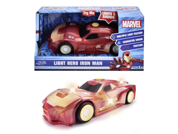 Dickie Toys Marvel Light Hero Iron Man 1:32 (203222002) in the group TOYS, KIDS & BABY PRODUCTS / Toys / Toy cars at TP E-commerce Nordic AB (D04876)