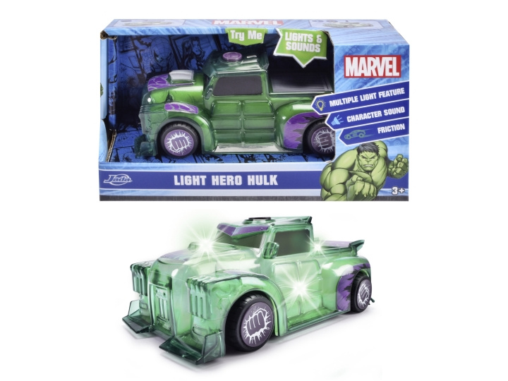 Dickie Toys Marvel Light Hero Hulk 1:32 (203222003) in the group TOYS, KIDS & BABY PRODUCTS / Toys / Toy cars at TP E-commerce Nordic AB (D04877)