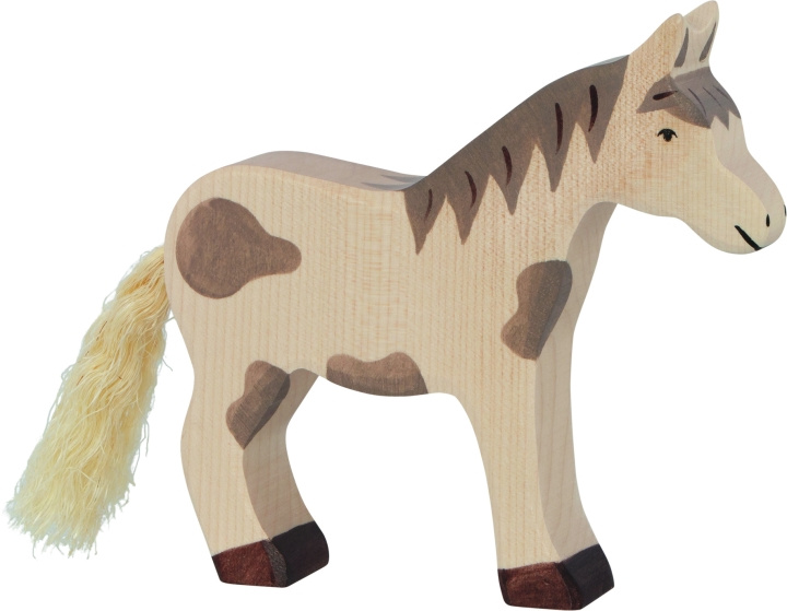 Goki Horse, standing, dappled - (80037) in the group TOYS, KIDS & BABY PRODUCTS / Baby toys / Activity toys at TP E-commerce Nordic AB (D05018)