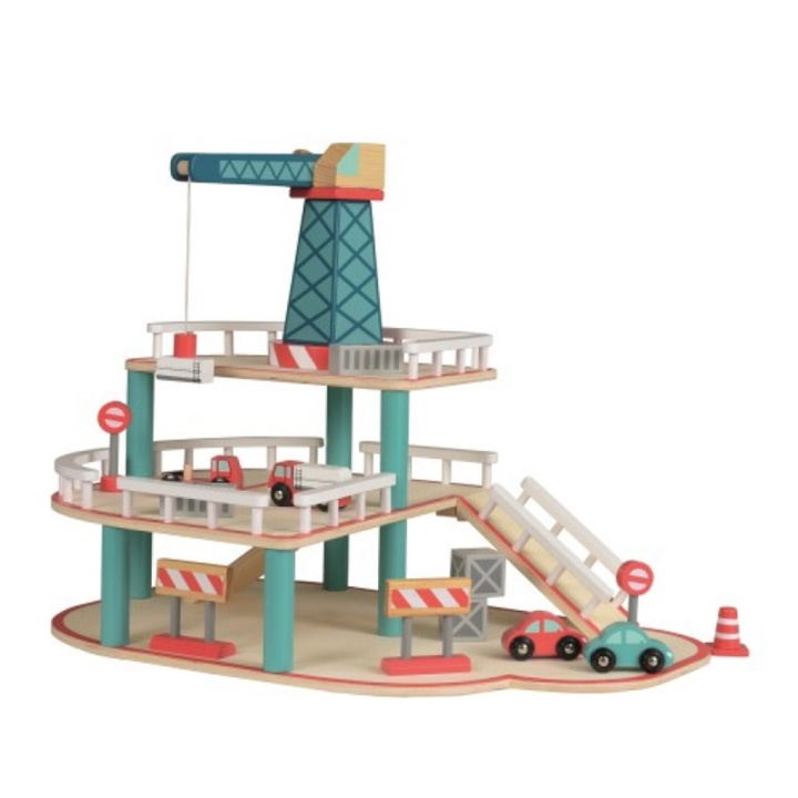 Egmont Toys Wooden Garage with Crane - (511049) in the group TOYS, KIDS & BABY PRODUCTS / Toys / Play set at TP E-commerce Nordic AB (D05101)