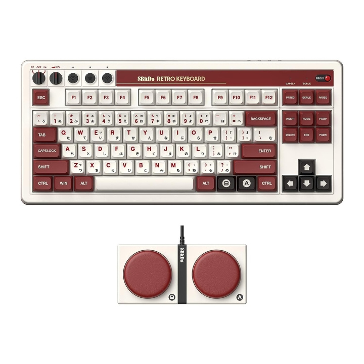 8Bitdo Mechanical Keyboard Fami Ed in the group COMPUTERS & PERIPHERALS / Mice & Keyboards / Keyboards / Wireless at TP E-commerce Nordic AB (D05121)