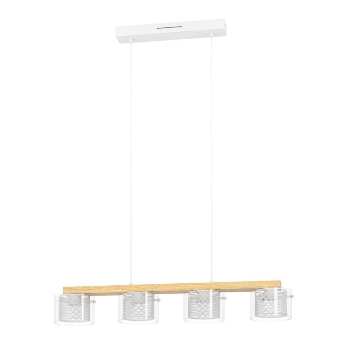 Eglo Portico-Z long table pendant natural and clear L88 - RGB + TW - Zigbee, Bluetooth in the group HOME ELECTRONICS / Lighting / Ceiling lights at TP E-commerce Nordic AB (D05144)