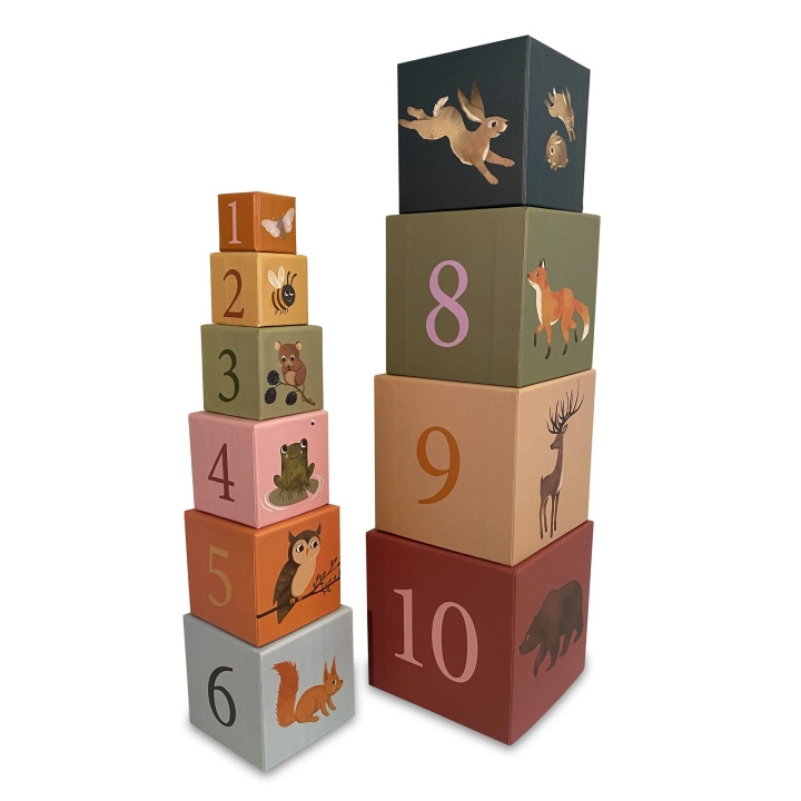 Filibabba Stacking blocks - Nordic animals (FI-02177) in the group TOYS, KIDS & BABY PRODUCTS / Toys / Building toys / Toy blocks at TP E-commerce Nordic AB (D05164)